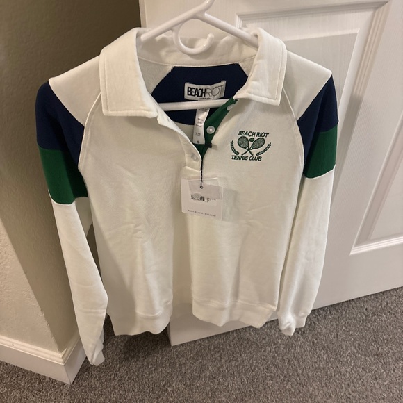 Beach Riot Tops - Beach riot tennis sweatshirt new with tags small $145